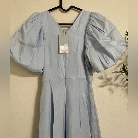 NWT Antonio Melani x Jennifer Sumko Kathleen Cut-Out Tie Neck Puff Sleeve Dress - Picture 10 of 15